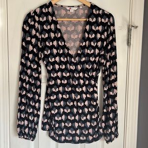 Boden faux wrap top. Size 10